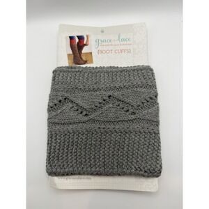 Graceβ & Lace Original Boot Cuffs-Cabled Cuff-Light Grey-New